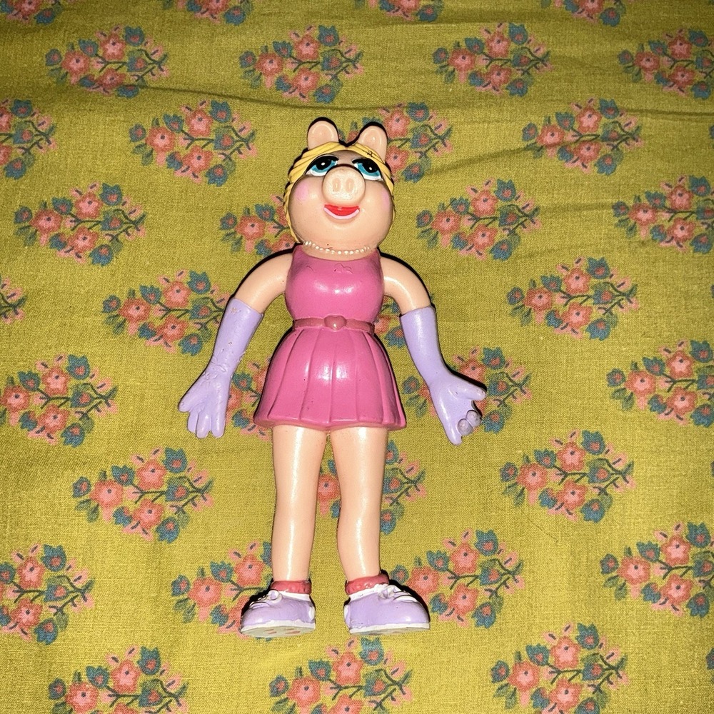 Vintage 1989 Jim Hensons Bend-ems Muppets Miss Piggy By Just Toys
